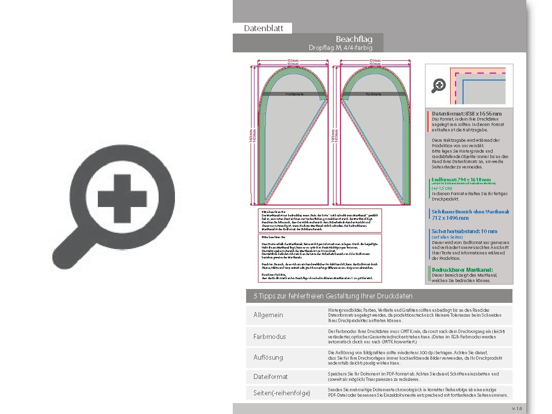 Product Bild beachflag_premium-drop_medium__4_4-farbig_bedruckt_inkl__gest__nge_und_kreuzfu__+wassertank